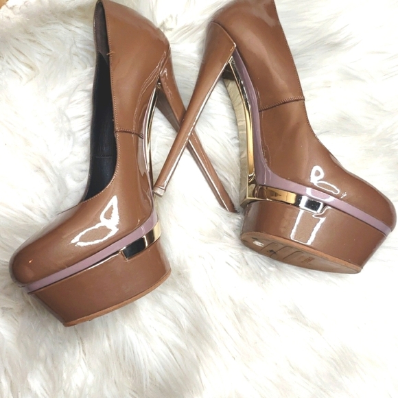 Le Silla platform pumps mocha brown 6.5 - Picture 4 of 8